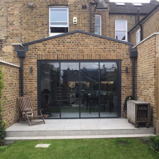 Rear extension with bifold doors